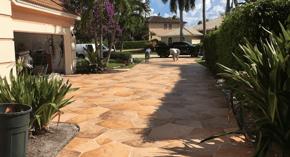 Decorative concrete work in South Florida