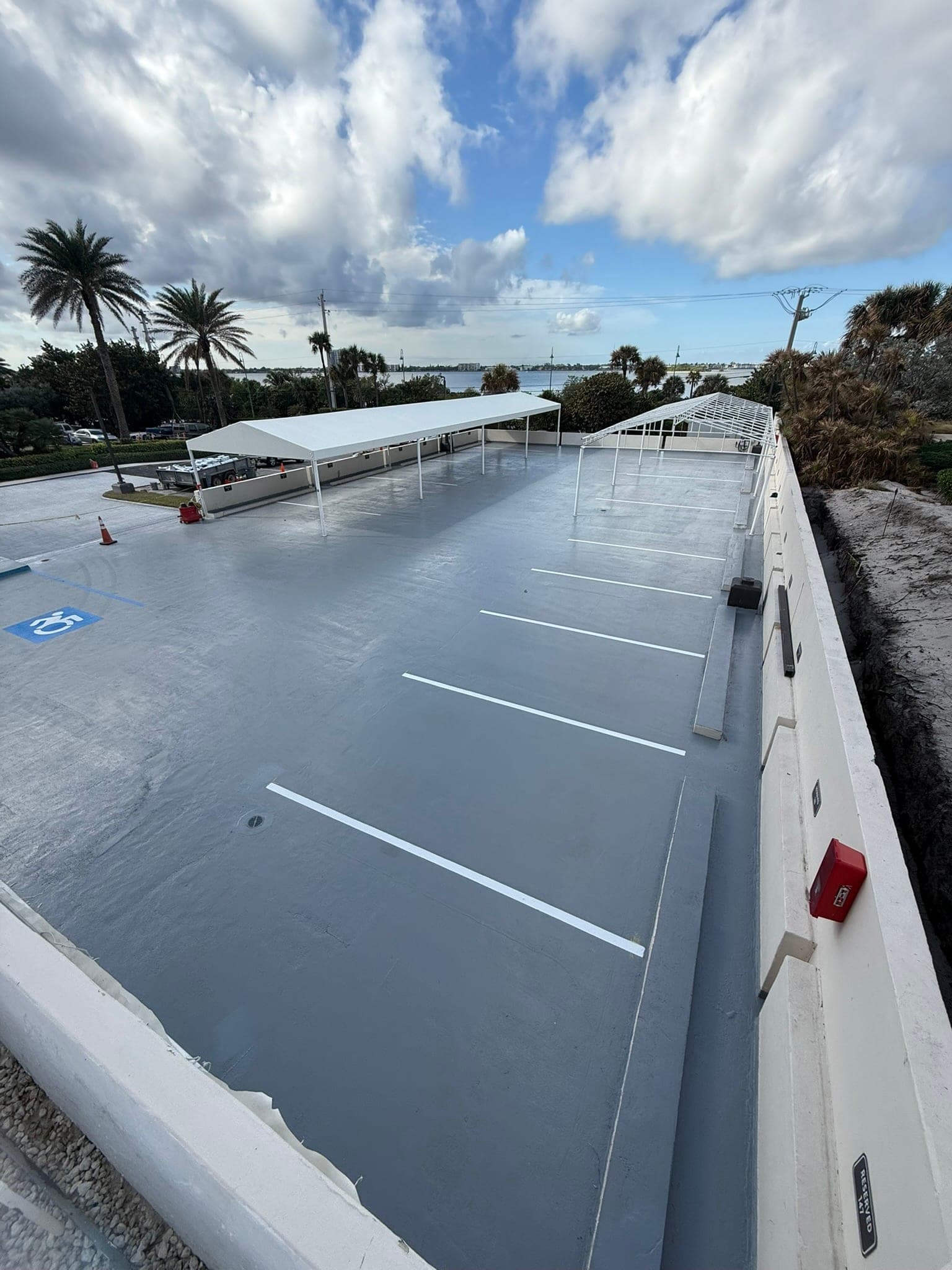 Commercial concrete resurfacing project