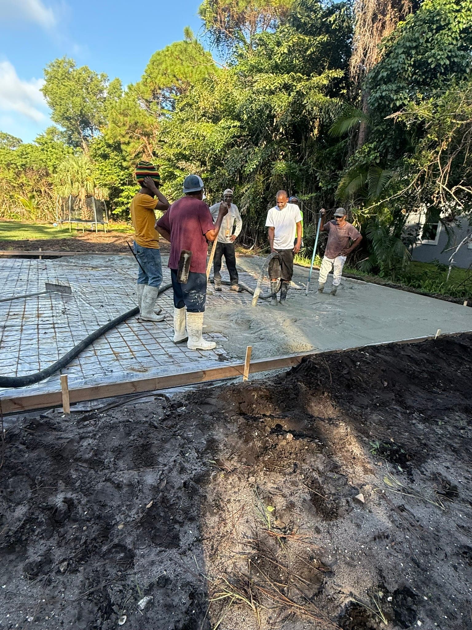 Crew working on concrete removal