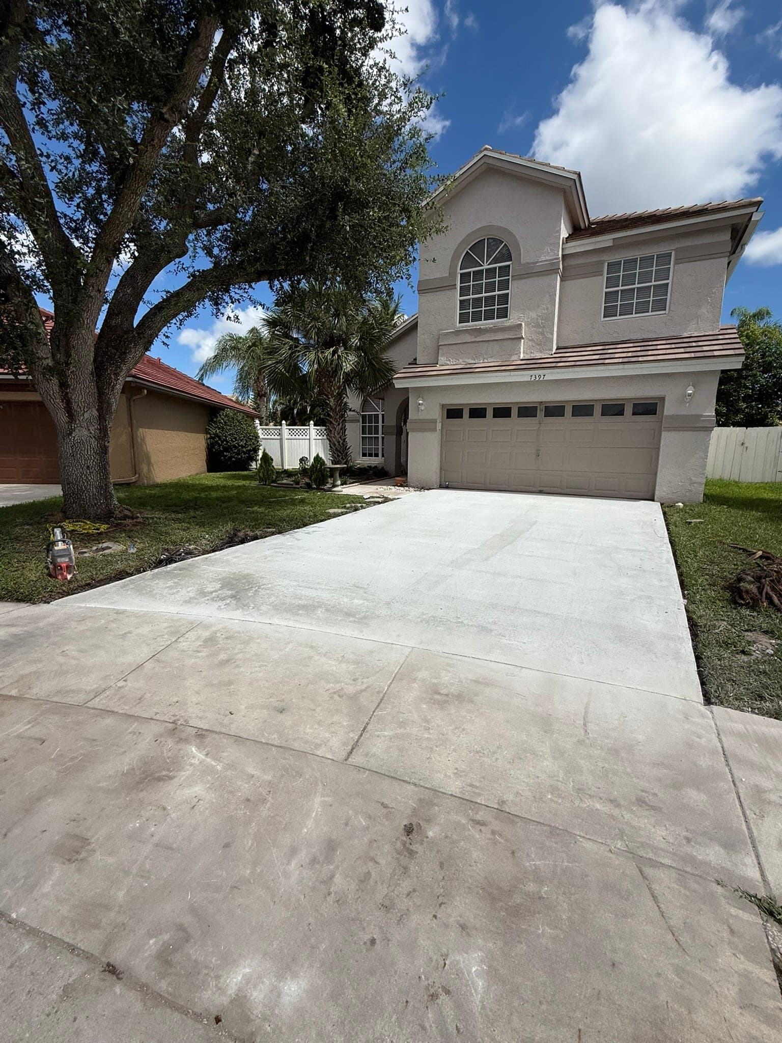 Concrete slab leveling project