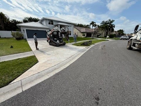 Decorative overlay driveway