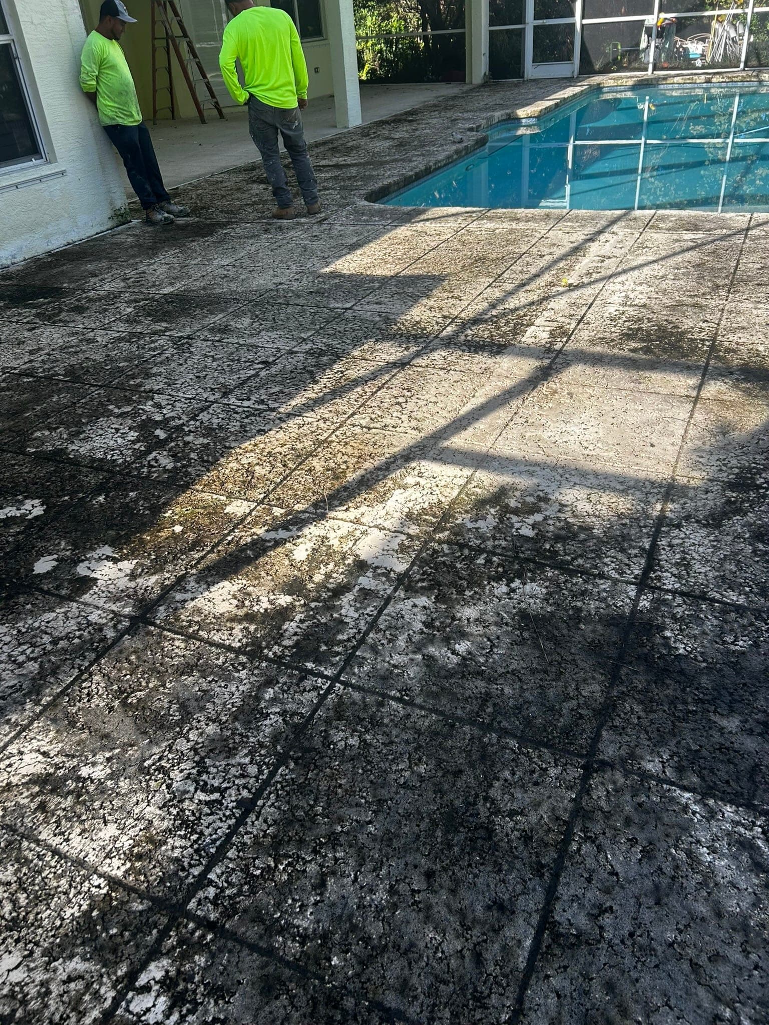 Pool deck demolition and removal