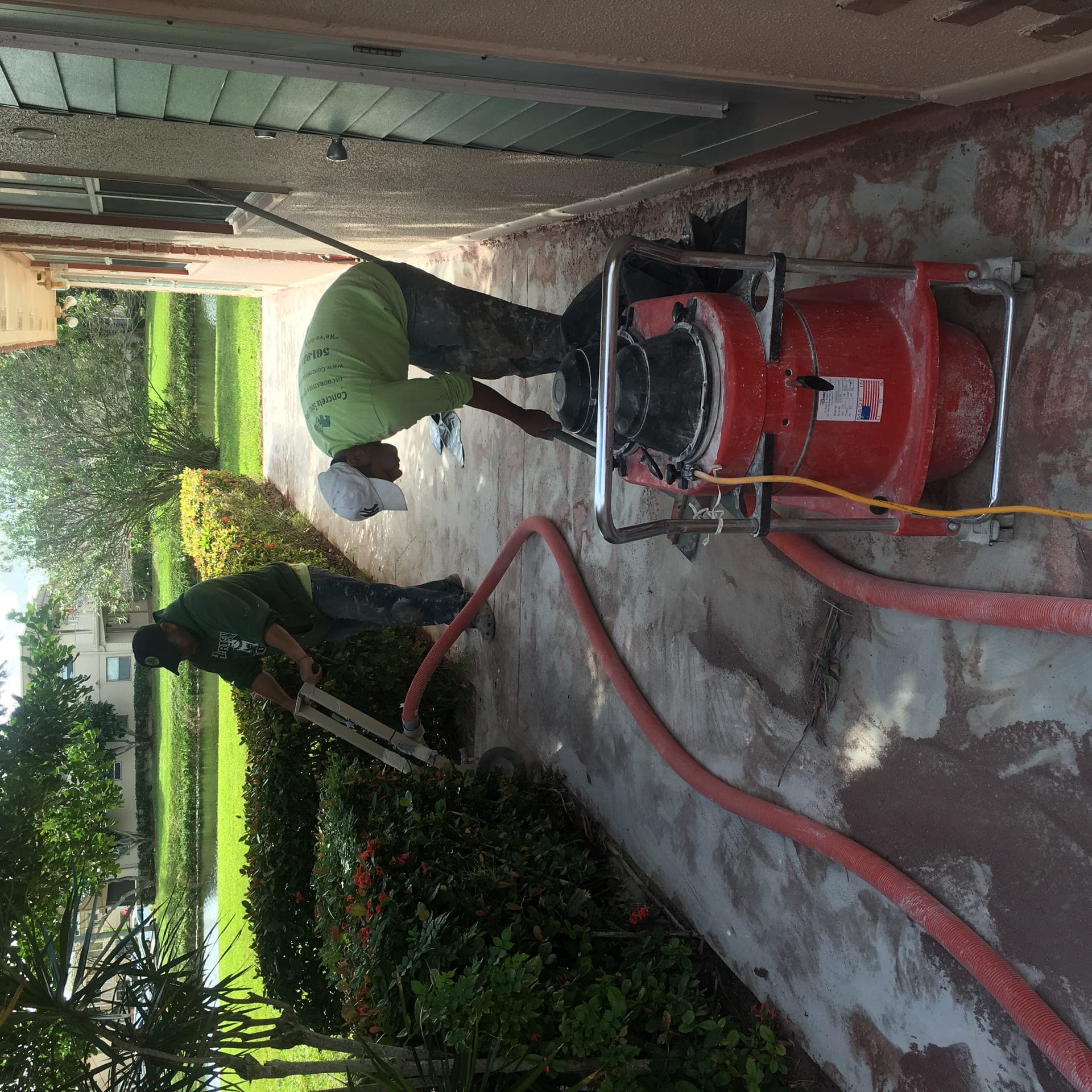 Driveway resurfacing work